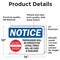 Signmission Trespassers Will Be Prosecuted Sign, Vinyl Decal, 14in W x 10in L, 2PK OS-2PACK-NS-D-1014-L-18729 - alternate 4
